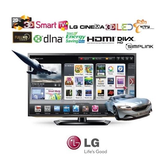 LG 55LM620S Full HD 3D 100Hz LED SMART televízió 55" (140cm) LG 55LM620S Full HD 3D 100Hz LED SMART televízió 55" (140cm)