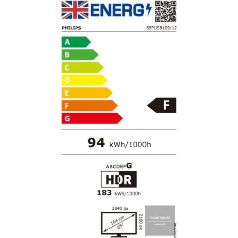 Philips 65PUS8109/12 4K Ultra HD LED 3 oldalas Ambilight televízió 65" (165cm)