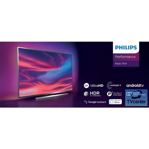 Philips 70PUS7304/12 SMART 4K Ultra HD, HDR10+ támogatás, LED Ambilight televízió 70" (177 cm) Philips 70PUS7304/12 SMART 4K Ultra HD, HDR10+ támogatás, LED Ambilight televízió 70" (177 cm)