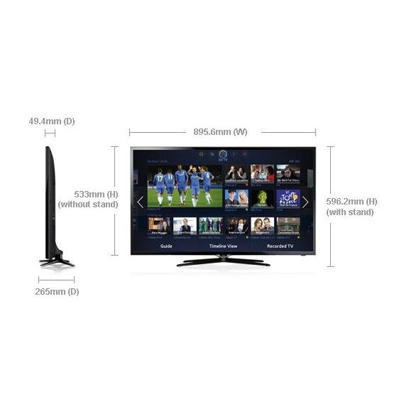 Samsung UE39F5500 WiFi 100Hz Full HD LED Smart televízió 39" (98cm)