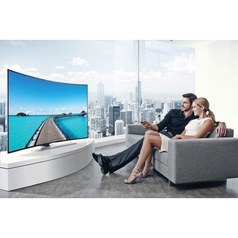 Samsung UE55HU8500 ívelt Ultra HD 4K 1200 Hz 3D SMART WiFi LED televízió 55" (140cm)