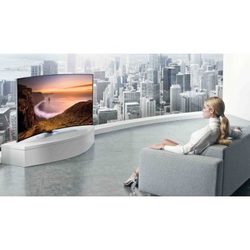   Samsung UE55HU8500 ívelt Ultra HD 4K 1200 Hz 3D SMART WiFi LED televízió 55" (140cm)